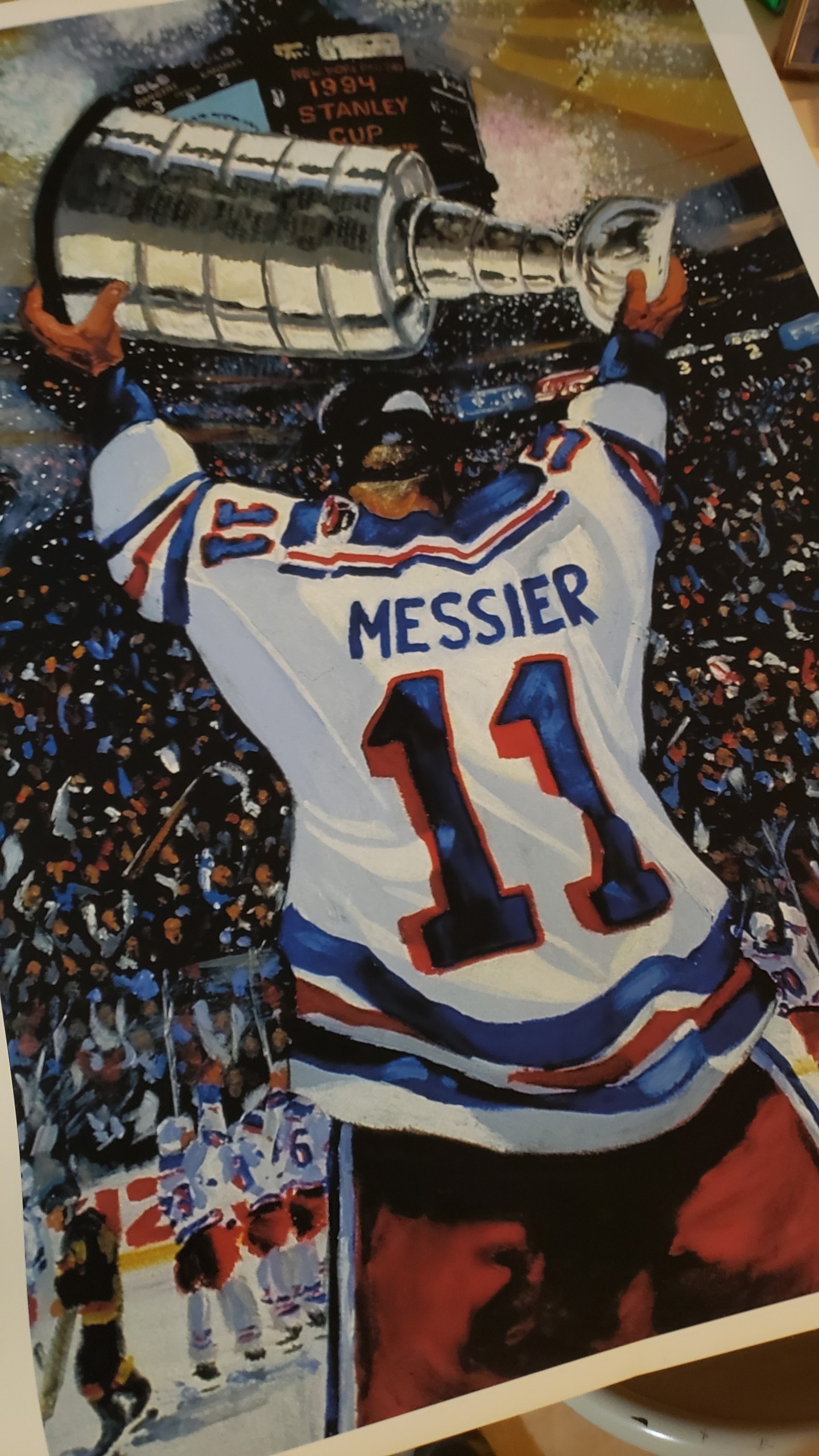 NY Rangers Fireworks in the Garden | Edgar J. Brown Art