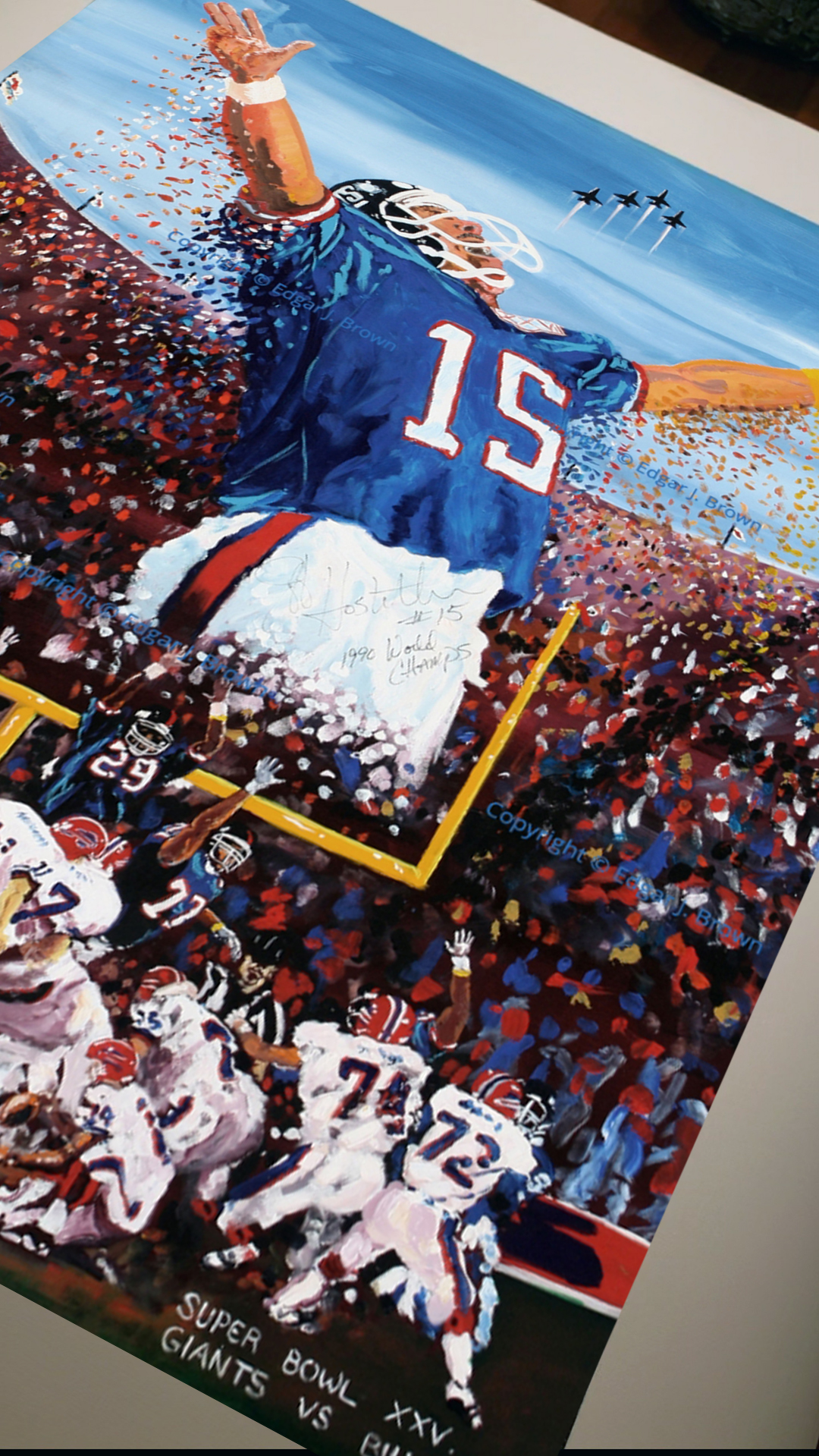 Super Bowl XXV Triumph in Tampa | Edgar J. Brown Art